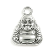 Vedhæng "Buddha" Tibetansk sølv. Dobbeltsidet. 20 mm